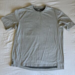 Duluth Trading Company Longtail T Shirt Mens Gray Size Large Work  Short Sleeve